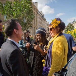 Exclusif - Princess Erika  lors de la 13 ème édition de l'opération "Une Jonquille pour Curie" à Paris, le 14 mars 2017.