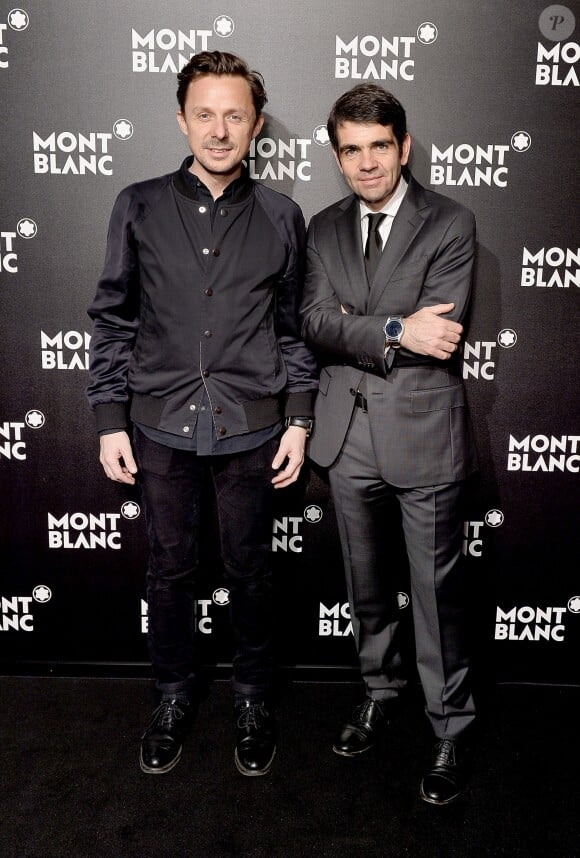 Martin Solveig et Jérôme Lambert - Soirée de lancement de la collection 'Summit' de Montblanc, au Leadenhall. Londres, le 16 mars 2017.