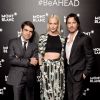 Jérôme Lambert, Poppy Delevingne et Ian Somerhalder - Soirée de lancement de la collection 'Summit' de Montblanc, au Leadenhall. Londres, le 16 mars 2017.
