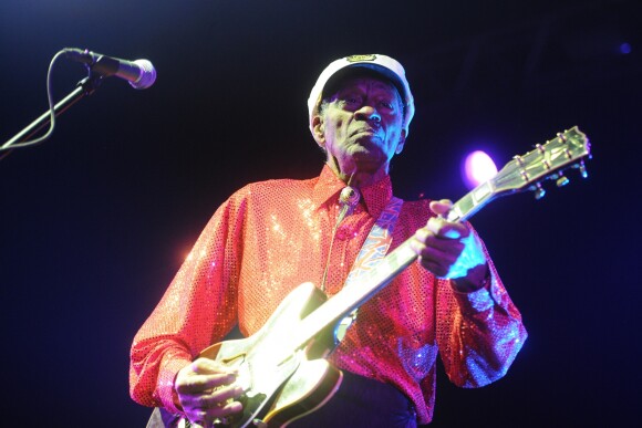 Chuck Berry en concert a Moscou, le 24 février 2013.