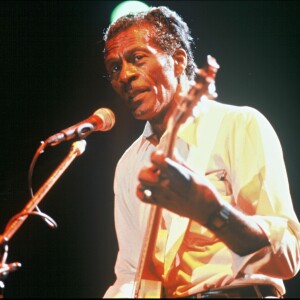 ARCHIVES - CHUCK BERRY SUR SCENE EN 1989 06/07/1989 -