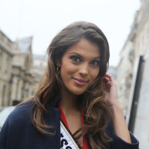 Semi- Exclusif - Iris Mittenaere (Miss Univers) au Palais de l'Elysée pour rencontrer le Président de la République F. Hollande et visiter l'Elysée à Paris, le 18 mars 2017.