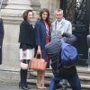 Semi- Exclusif - Iris Mittenaere (Miss Univers) et ses parents Yves Mittenaere et Laurence Druart au Palais de l'Elysée pour rencontrer le Président de la République F. Hollande et visiter l'Elysée à Paris, le 18 mars 2017.