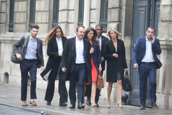 Semi- Exclusif - Iris Mittenaere (Miss Univers) et ses parents Yves Mittenaere et Laurence Druart au Palais de l'Elysée pour rencontrer le Président de la République F. Hollande et visiter l'Elysée à Paris, le 18 mars 2017.
