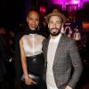 Flora Coquerel et son compagnon Ugo à la soirée des parfums Caron "Pour un homme vous feriez quoi ?" au Théâtre du Renard à Paris le 22 mars 2017.