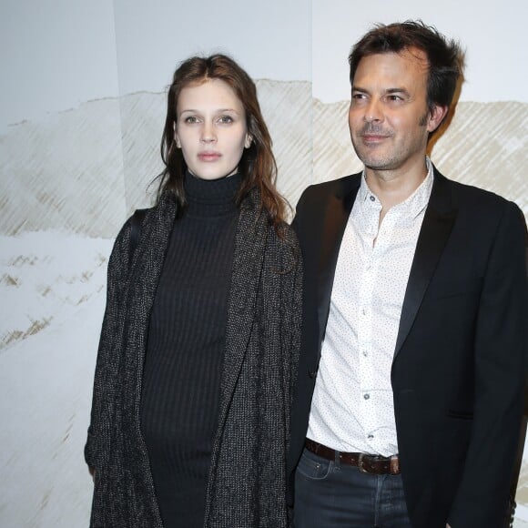 Marine Vacth enceinte et Francois Ozon à Paris, le 13 janvier 2014.