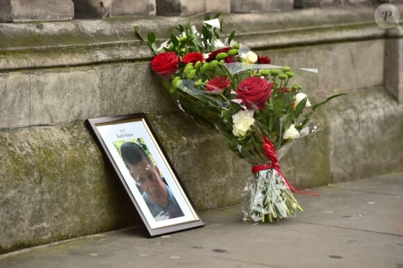 Hommage à l'officier de police Keith Palmer qui a été victime de l'attentat survenu à la House of Parliament, Londres, le 22 mars 2017.
