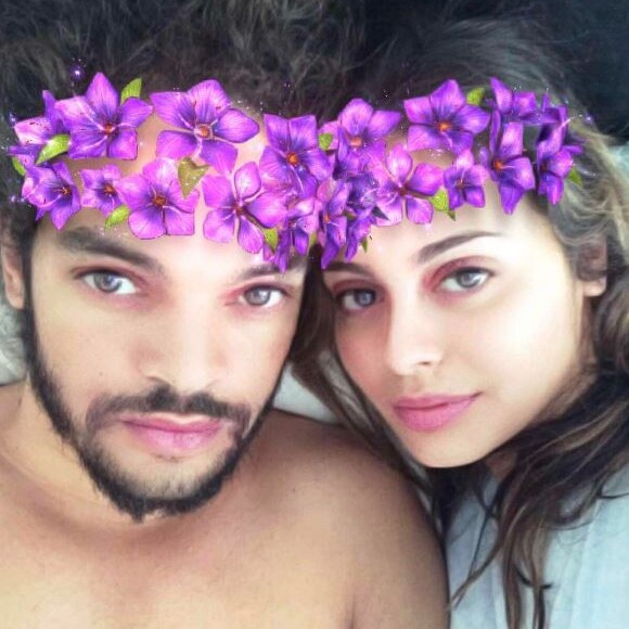 Joakim Noah avec sa compagne Isabelle Cutrim sur Instagram, mars 2017.