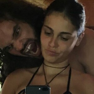 Joakim Noah avec sa compagne Isabelle Cutrim sur Instagram, mars 2017.