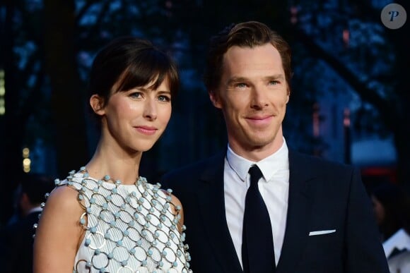 Benedict Cumberbatch et sa femme Sophie Hunter - Avant-première du film "Black Mass" lors du Festival BFI à Londres, le 11 octobre 2015. 11 October 2015.