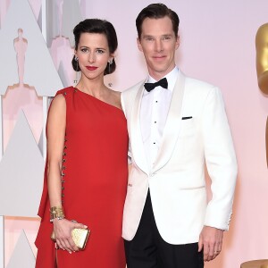 Benedict Cumberbatch et sa femme Sophie Hunter - People à la 87ème cérémonie des Oscars à Hollywood le 22 février 2015 23 February 2015.