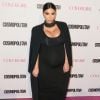 Kim Kardashian enceinte à la soirée du 50ème anniversaire de la revue féminine ‘Cosmopolitan' à West Hollywood, le 12 octobre 2015