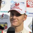 Mick Schumacher, le fils de Michael Schumacher, lors de sa victoire dans le Grand Prix de Monza en Formule 4 en Italie le 30 octobre 2016