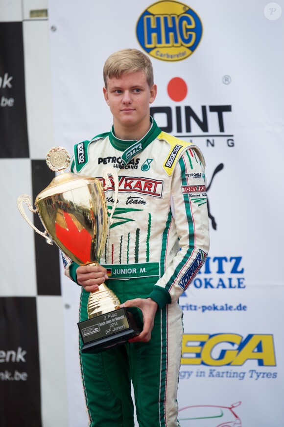 Mick Schumacher en octobre 2014, vice-champion d'Allemagne junior de karting.