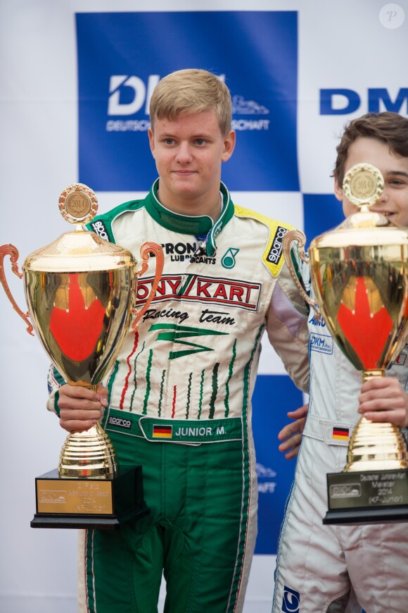 Mick Schumacher en octobre 2014, vice-champion d'Allemagne junior de karting.