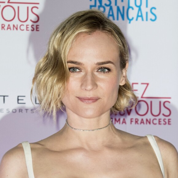 Diane Kruger (robe Paule Ka) à la cérémonie d'ouverture du Festival "Rendez-vous avec le nouveau Cinéma français" à l'ambassade de France à Rome, le 5 avril 2017 © Future-Image via Zuma/Bestimage