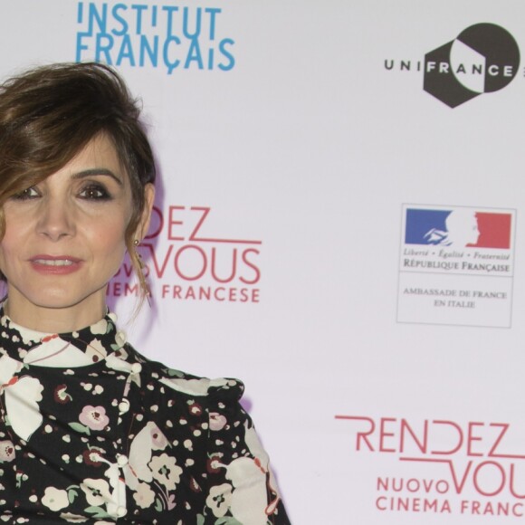 Clotilde Courau (princesse de Savoie) lors de la cérémonie d'ouverture du festival "Rendez-vous avec le nouveau Cinéma français" à l'ambassade de France à Rome, Italie, le 5 avril 2017.