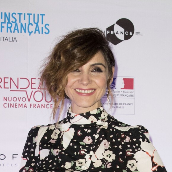 Clotilde Courau (princesse de Savoie) lors de la cérémonie d'ouverture du festival "Rendez-vous avec le nouveau Cinéma français" à l'ambassade de France à Rome, Italie, le 5 avril 2017.