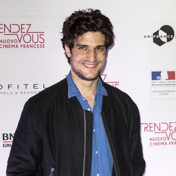 Louis Garrel lors de la cérémonie d'ouverture du festival "Rendez-vous avec le nouveau Cinéma français" à l'ambassade de France à Rome, Italie, le 5 avril 2017.