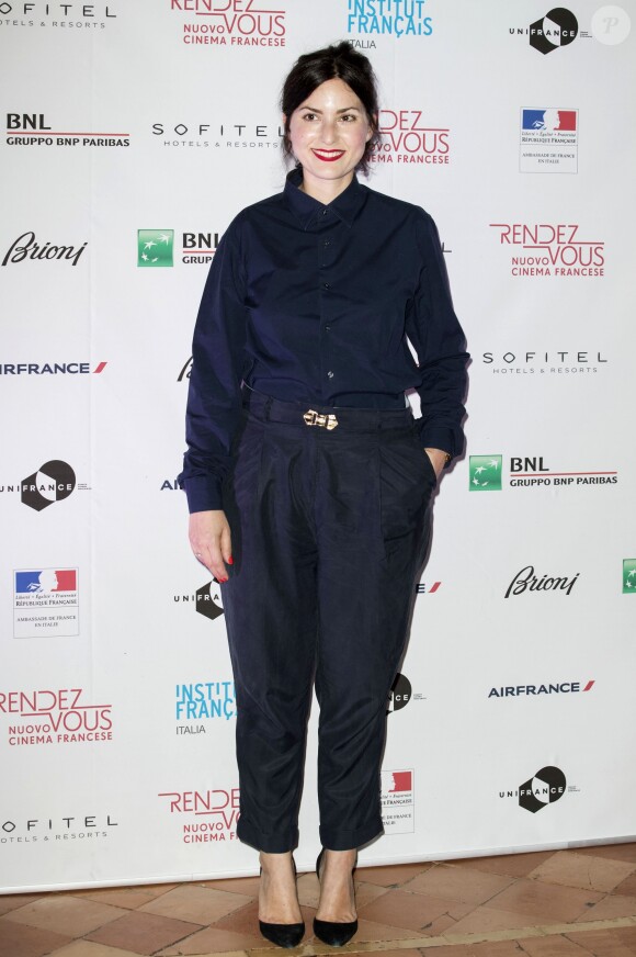 Rebecca Zlotowski lors de la cérémonie d'ouverture du festival "Rendez-vous avec le nouveau Cinéma français" à l'ambassade de France à Rome, Italie, le 5 avril 2017.