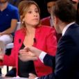 David Pujadas et Léa Salamé - "L'émission politique", jeudi 6 avril 2017, France 2