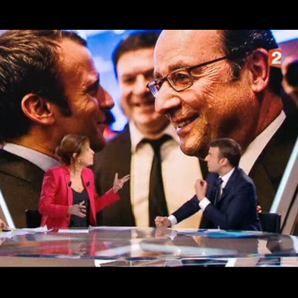 David Pujadas et Léa Salamé face à Emmanuel Macron - "L'émission politique", jeudi 6 avril 2017, France 2