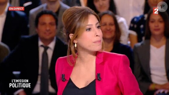 Léa Salamé radieuse pour son retour - "L'émission politique", jeudi 6 avril 2017, France 2