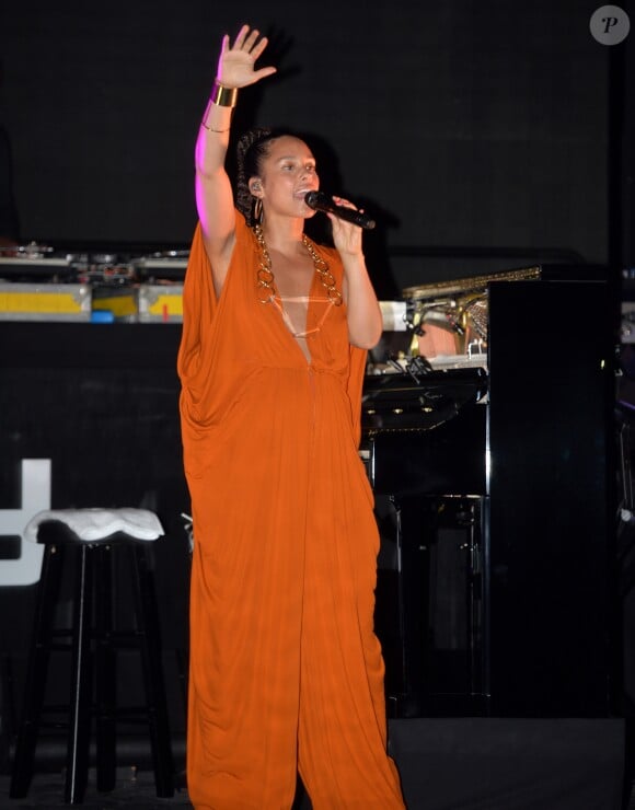 Concert de Alicia Keys organisé par l'ancien partenaire de Donald Trump Gil Dezer à la Porsche Design Tower de Miami le 18 mars 2017