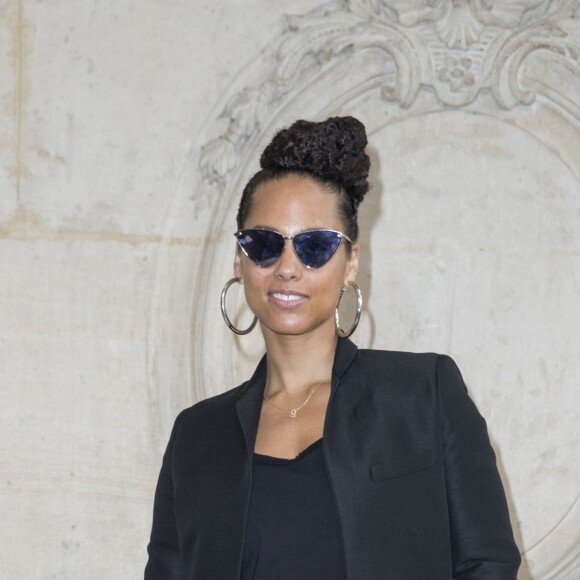 Alicia Keys au photocall du défilé de mode "Christian Dior", collection prêt-à-porter Automne-Hiver 2017-2018 au musée Rodin à Paris, le 3 Mars 2017.