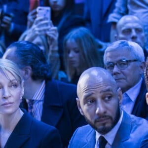 Rosamund Pike, Uma Thurman, Swizz Beatz et sa femme Alicia Keys - Frontrow - Défilé de mode prêt-à-porter Automne-Hiver 2017-2018 "Christian Dior" à Paris le 3 mars 2017.