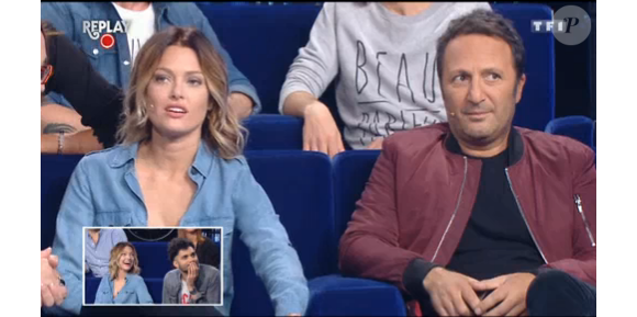 Arthur et la jolie Caroline Receveur dans "Vendredi tout est permis" le 7 avril 2017 sur TF1.