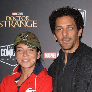 Sandra Zeitoun de Matteis et son compagnon Tomer Sisley - Avant-première du film "Doctor Strange" à la Grande halle de la Villette à Paris, France, le 23 octobre 2016. © Veeren/Bestimage