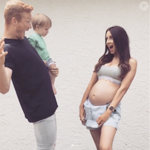 Greg Rutherford et sa compagne Susie Verrill, parents depuis 2014 d'un petit Milo, ont révélé le 10 avril 2017 attendre leur second enfant, un autre garçon. Photo Instagram.