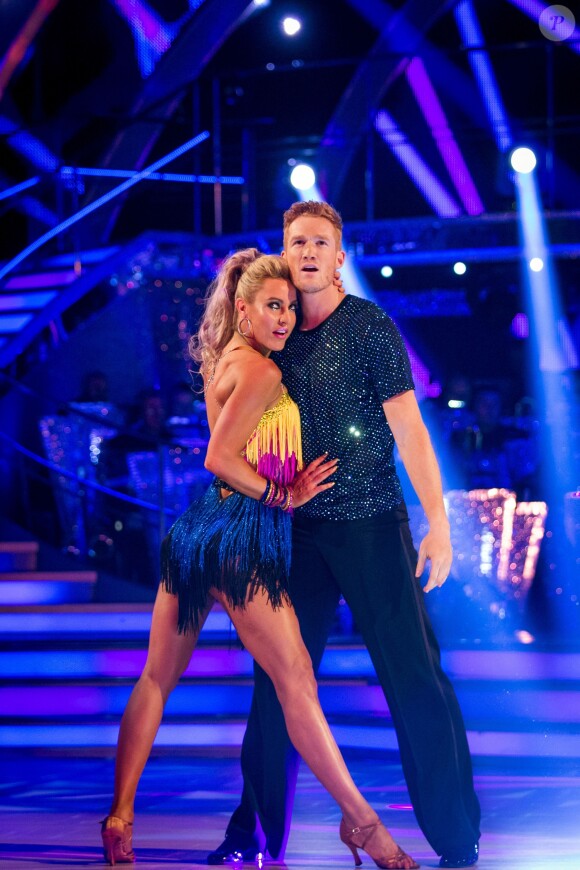 Greg Rutherford était à l'automne 2016 l'un des candidats de Strictly Come Dancing avec la danseuse Natalie Lowe pour partenaire. © BBC - Guy Levy/PA Wire.