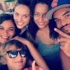 Joakim, Yelena, Eleejah, Jenaye et Joalukas Noah. Les cinq enfants de Yannick Noah posent ensemble sur Instagram le 11 avril 2017. 