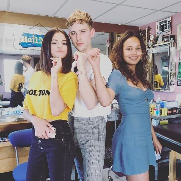 Photo de Selena Gomez, Tommy Dorfman et Alisha Boe. Avril 2017.