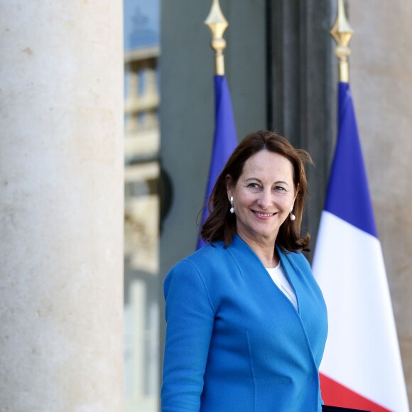 Ségolène Royal - Sorties du conseil des ministres du mercredi 12 avril au palais de l'Elysée à Paris. Le 12 avril 2017 © Stéphane Lemouton / Bestimage