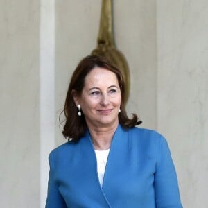 Ségolène Royal - Sorties du conseil des ministres du mercredi 12 avril au palais de l'Elysée à Paris. Le 12 avril 2017 © Stéphane Lemouton / Bestimage