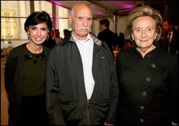 Exclu - Rachida Dati, son père et Bernadette Chirac - Diner au profit de la fondation Hopitaux de Paris, à Paris, le 14 octobre 2009