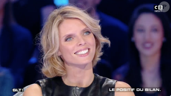 Sylvie Tellier sur le plateau de "Salut les Terriens !" sur C8. Le 15 avril 2017.