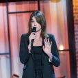 Exclusif - Carla Bruni-Sarkozy - Enregistrement de l'émission Merci Brassens, dans les studios de La Plaine Saint-Denis, qui sera diffusée sur France 2 le samedi 18 février en prime time. Le 31 janvier 2017 © Cyril Moreau / Bestimage