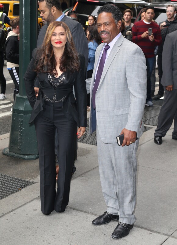 David Lawson, Tina Knowles - Les célébrités arrivent à la soirée "Variety's Power Of Women" à New York le 21 avril 2017.