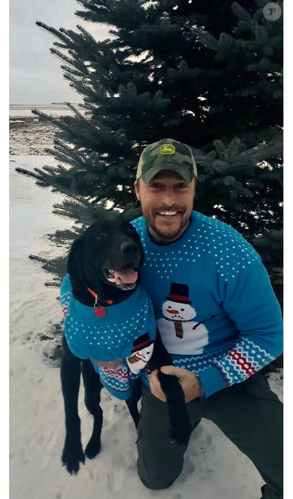 Chris Soules et son chien - Photo publiée sur Twitter le 14 février 2017
