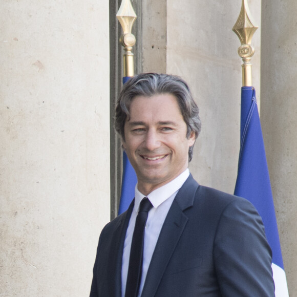 Laurent Solly (directeur Europe du Sud de Facebook) à l'Elysée lors de la remise de l'insigne de Commandeur de la Légion d'Honneur à Bill Gates et sa femme Melinda. Paris, le 21 avril 2017.