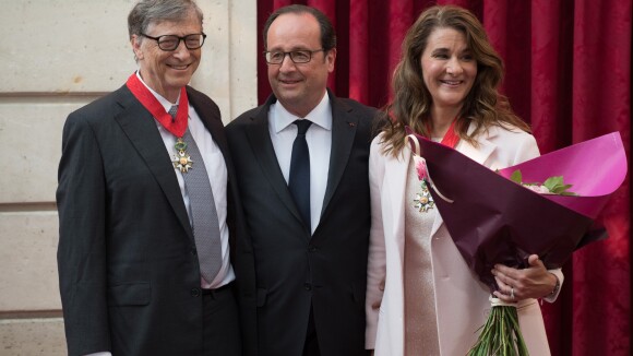 Melina et Bill Gates : Le super couple décoré par François Hollande à Paris