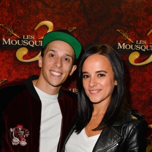 Alizée et son mari Grégoire Lyonnet à la générale de la comédie musicale "Les 3 Mousquetaires" au Palais des Sports à Paris le 7 octobre 2016.