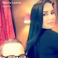 Nikola Lozina pose avec son ex Milla Jasmine. Avril 2017.
