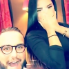 Nikola Lozina pose avec son ex Milla Jasmine. Avril 2017.