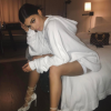 Kylie Jenner très sexy dans sa chambre d'hôtel - Photo publiée sur Instagram le 29 avril 2017