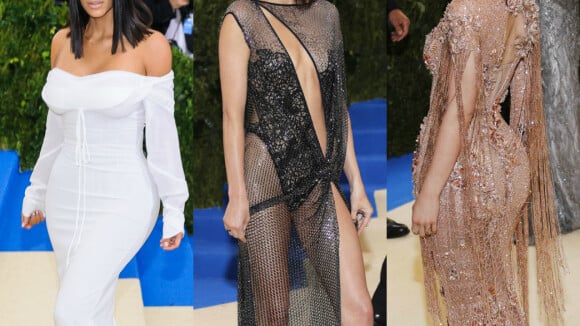 Kim Kardashian, Kendall et Kylie Jenner, divines, posent sans chéris au Met Gala